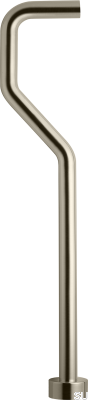 S-Typ-Siphonrohr XA22, gebürstetes Nickel-Messing