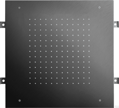 Quadratischer Regenduschkopf 500 ZSOF095 Messing Schwarz Chrom gebürstet