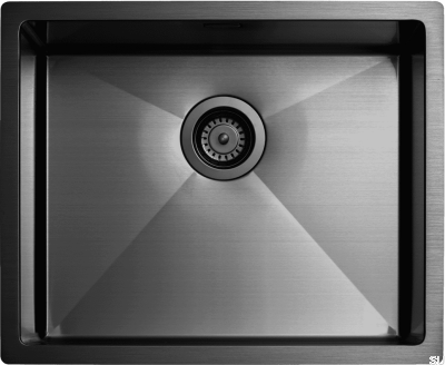 Diskho 5040 Küchenspüle aus Stahl mit schwarzer Chrom-PVD-Beschichtung