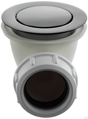 Pop-up-Badewannenstopper 22200 Messing Schwarz Chrom