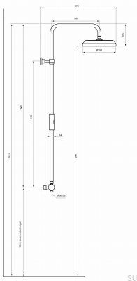 ARM5200-150 Messing-Schwarz-Chrom-Duschset 