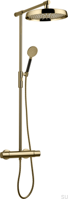 ARM300-150 Duschset aus Messing in Honiggold