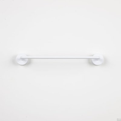 Länglicher Möbelgriff Luciola 128 Aluminium Weiß