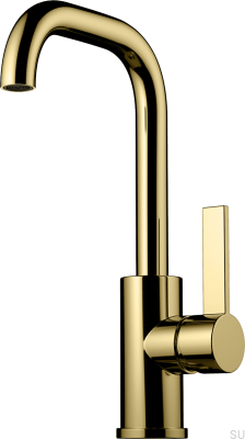 ARM878 Küchenarmatur aus Messing in Honiggold