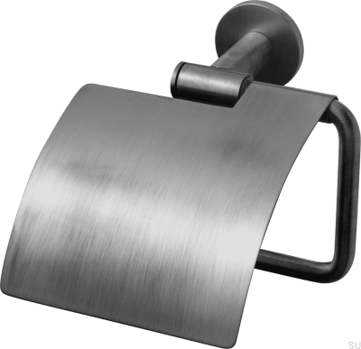 Toilettenpapierhalter TA236, gebürstetes schwarzes Chrom-Messing