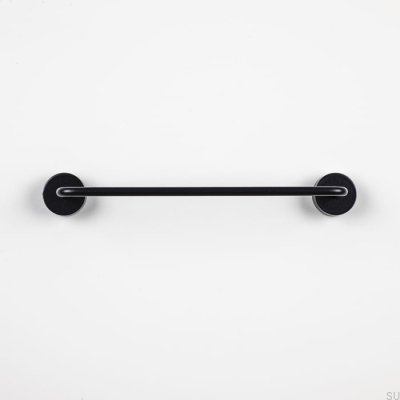 Länglicher Möbelgriff Luciola 128 Aluminium Schwarz