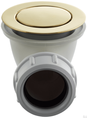  Pop-up-Badewannenstöpsel 22200, poliertes Messing, unlackiert