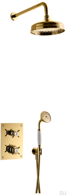BOX0268 ED2 Classic Duschset, Messing poliert, unlackiert