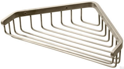 Eckseifenschale TA156, gebürstetes Nickelmessing