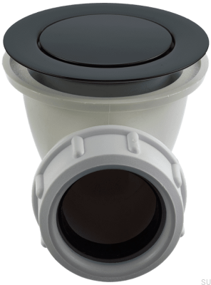 Pop-up-Badewannenstöpsel 22200 Mattschwarzes Messing