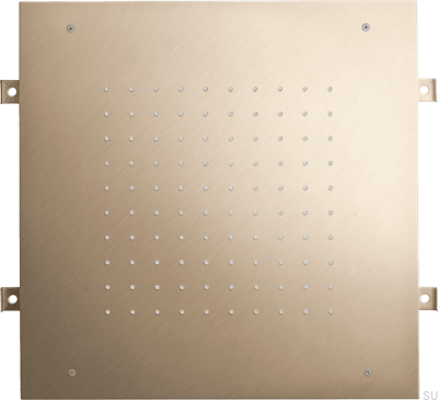 Quadratischer Regenduschkopf 400 ZSOF094 Messing gebürstetes Nickel