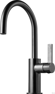 Küchenarmatur ARM380 Messing Schwarz Gebürstetes Chrom