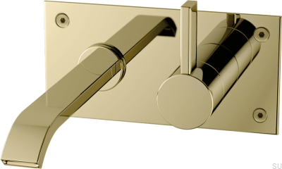 ARM006 Waschtischarmatur Honiggold Messing