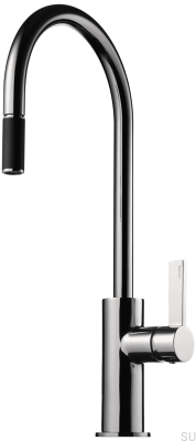 Küchenarmatur mit ausziehbarem Auslauf ARM185, Messing verchromt