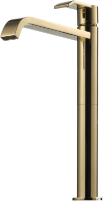 Hoher Waschbeckenhahn VIC081 Honey Gold Brass