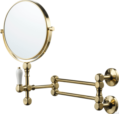 Badezimmerspiegel TA816 Classic Messing poliert unlackiert