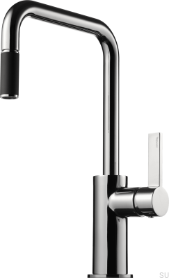 Küchenarmatur mit ausziehbarem Auslauf ARM577, Messing verchromt