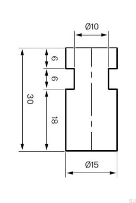 Wandhalter TA241 Messing verchromt (2 Stück)
