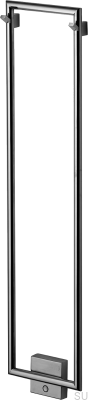 Badheizkörper TW800-200 Stahl Schwarz Chrom