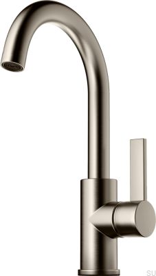 Waschtischarmatur ARM078 Messing gebürstetes Nickel