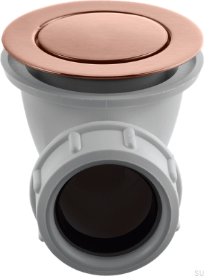 Pop-up-Badewannenstöpsel 22200, gebürstetes Kupfer, unlackiert 