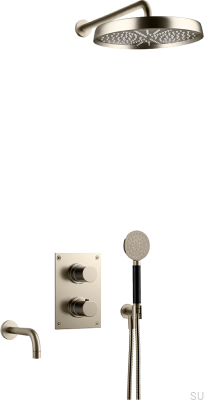 ARM7368 ED2 Duschset aus gebürstetem Nickel-Messing