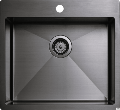 Diskho 5540 Steel Black Chrome PVD Küchenspüle