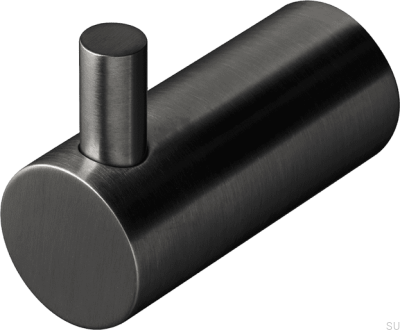 Wandhalter TA242 Messing Schwarz Gebürstetes Chrom (2 Stück)