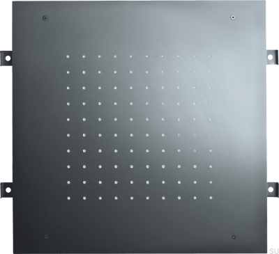 Quadratischer Regenduschkopf 400 ZSOF094 Messing Schwarz Chrom
