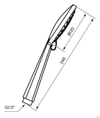 Duschkopf ZDOC104 Chrom