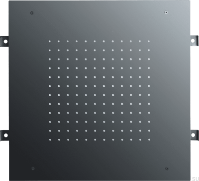 Quadratischer Regenduschkopf 500 ZSOF095 Messing Schwarz Chrom