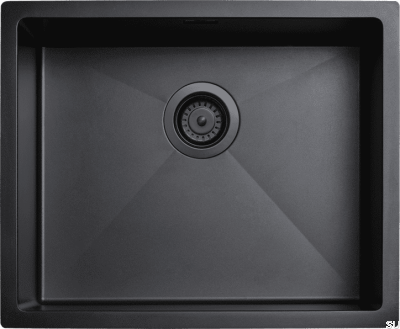 Diskho 5040 Steel Matte Black PVD Küchenspüle