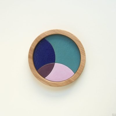 Eclipse Holz-Emaille-Schmucktablett, bunt – Muster 3