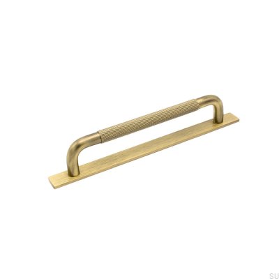 Verlängerter Möbelgriff mit Unterlegscheibe Helix 160, Antik Bronze