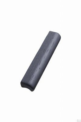 Länglicher Möbelgriff Glove 160 Holz Eiche Schwarz