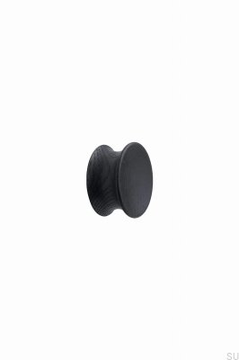 Pulley 45 Möbelknopf aus Holz, Eiche, Schwarz