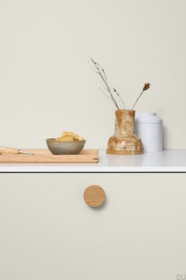 Circle 50 Möbelknopf aus Holz, Eiche