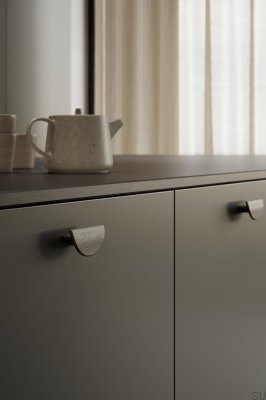 Horizon Small 32 Möbelgriff, länglich, Eiche, Schwarz