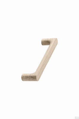 Länglicher Möbelgriff Pinta 192, Holz, Eiche, unlackiert