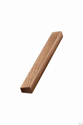 Länglicher Möbelgriff 1410 Trim 128 Holz aus italienischem Walnussholz
