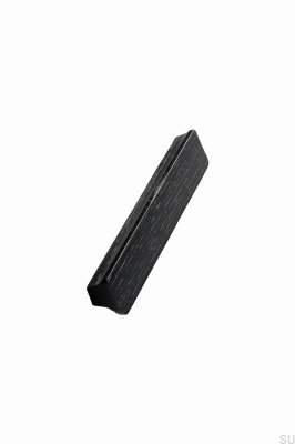 Länglicher Möbelgriff Ante 224/448 Holz Esche schwarz