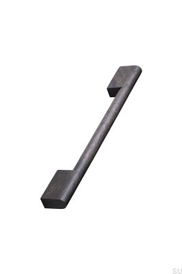 Fortis 224+288 Möbelgriff, länglich, Eiche, Schwarz, Holz