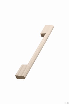 Fortis 448+512 länglicher Möbelgriff, Holz, Eiche, unlackiert