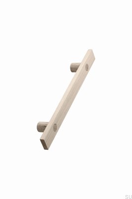 Longa 160 länglicher Möbelgriff, Holz, Eiche, unlackiert