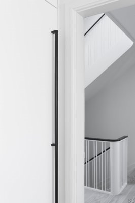 Länglicher Möbelgriff Big Cut-To-Size 2X 640 Edelstahl Mattschwarz