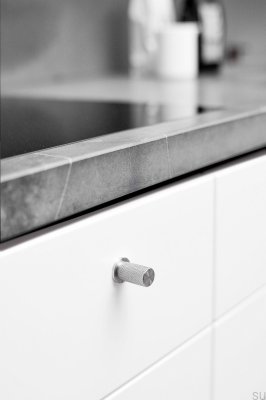 Möbelknopf Harlequin 17 Stahl Silber poliert