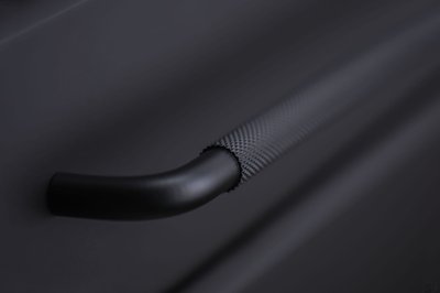 Länglicher Möbelgriff mit Unterlegscheibe Helix 320 Aluminium Schwarz 