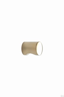 Möbelknopf Tumbler 21 Messing Gold Poliert Unlackiert