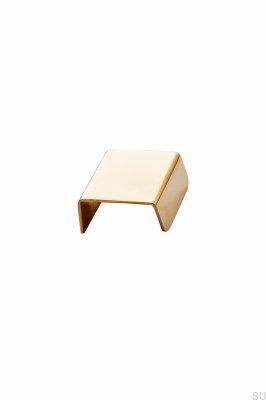 Möbelgriff Patina 30 Kanten, Gold, poliert, unlackiert