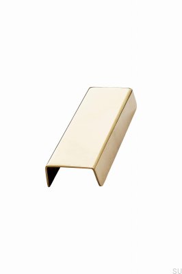 Patina 96 Kante Möbelgriff Messing Gold Poliert Unlackiert